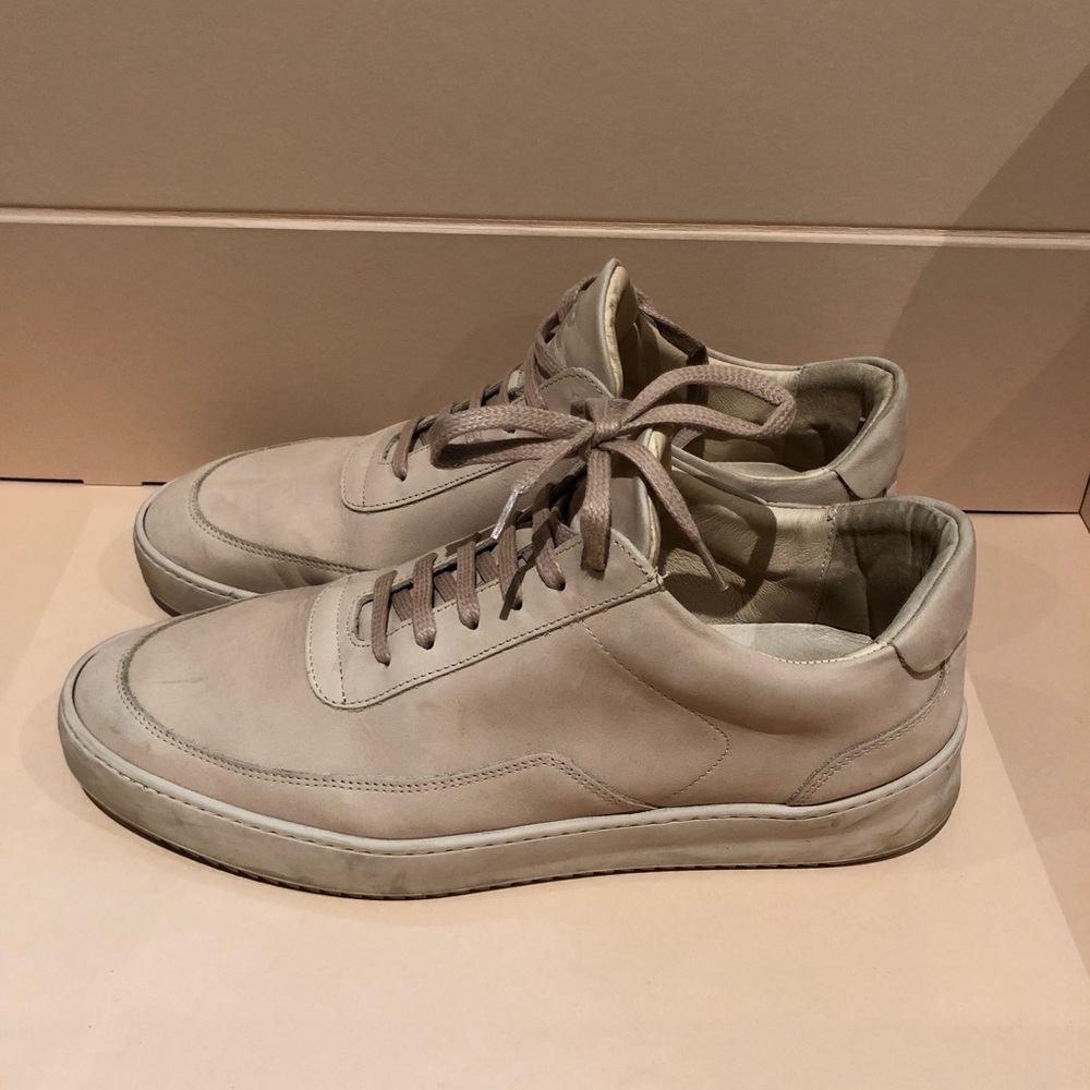 Filling Pieces Tan Leather Sneaker size 12 EU 45